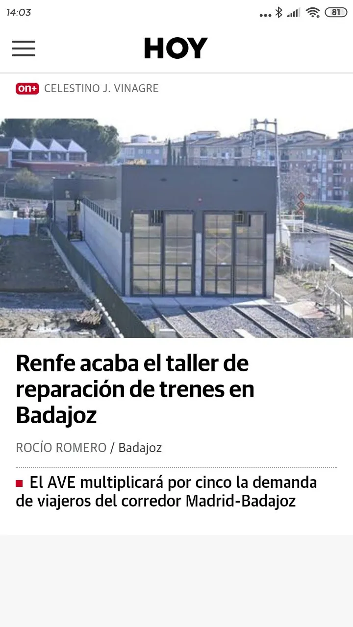 Obra Renfe Badajoz (taller reparacion para trenes ), foto 7 de 10