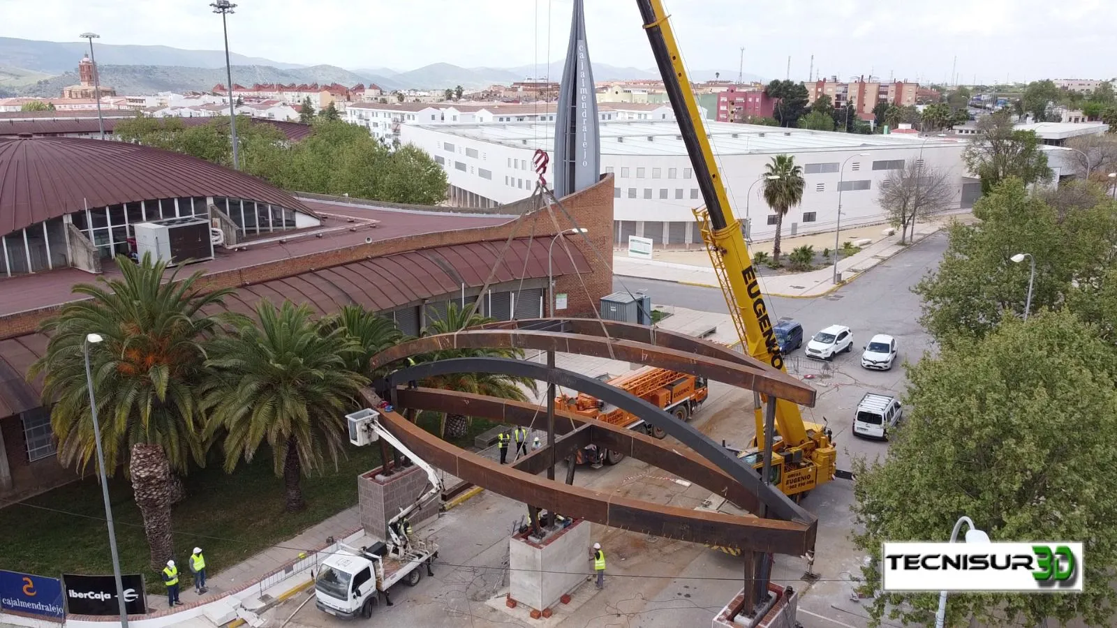Portada recinto ferial de Zafra realizado en chapa acero corten, foto 4 de 16
